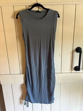 Fashion Nova Blue Ruched Mini Dress NWT